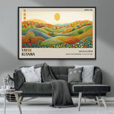 33864-MGV-FC-36X24_Black-Pointillism Yayoi Wall Art Canvas Print, Framed Yayoi Kusama Art Picture Print, Yayoi Kusama Dot Perfect Abstract Nature Decor