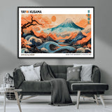 88785870-MGV-CV-36X24-Japanese Great Wave & Mt Fuji Wall Art – Ukiyo e Style Landscape Print with Flowing River, Autumn Mountain Poster, Oriental Asian