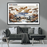 80111817-MGV-CV-36X24-Japanese Landscape Wall Art – Mount Fuji Autumn Canvas Print, Asian Inspired Nature Decor for Living Room, Bedroom, Office or