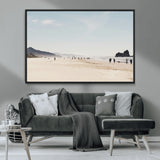 28307820-MGV-CV-36X24-Minimalist Beach Wall Art Canvas Print, Framed Coastal Serenity Art Picture Print, Soft Sand Perfect Modern Coastal Decor Artwork