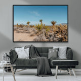 35156165-MGV-CV-36X24-Joshua Tree Wall Art Canvas Print, Framed Desert Landscape Art Picture Print, Warm Earth Tones Perfect Southwestern Minimalist