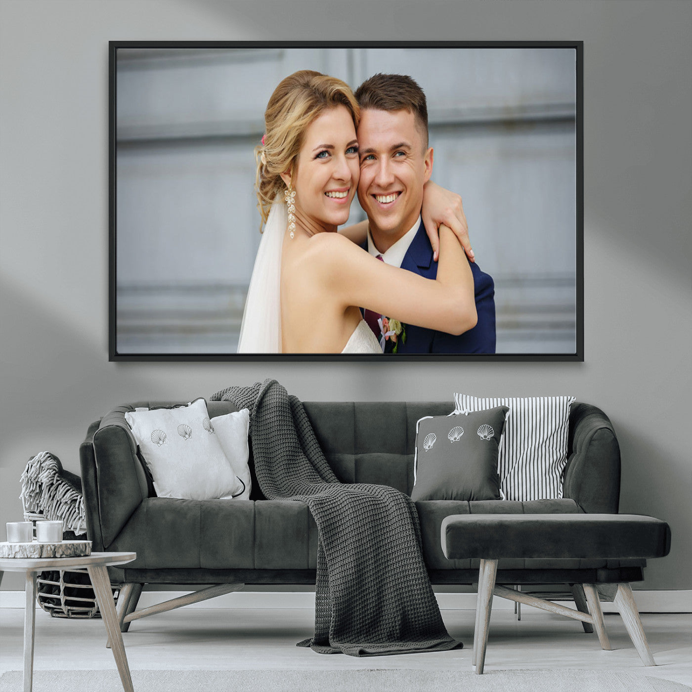 CSTM6030-MGV-CV-36X24-Custom Canvas Wall Art – Personalized Photo Print for Wedding, Anniversary or Gift, Ready to Hang Canvas for Home Decor