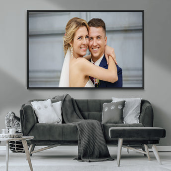 CSTM6030-MGV-CV-36X24-Custom Canvas Wall Art – Personalized Photo Print for Wedding, Anniversary or Gift, Ready to Hang Canvas for Home Decor