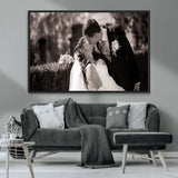 CSTM6030-MGV-CV-36X24-Custom Wedding Photo Print - Custom Wall Art Picture Print, Create Your Own Photo Canvas Print