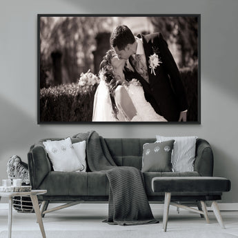 CSTM6030-MGV-CV-36X24-Custom Wedding Photo Print - Custom Wall Art Picture Print, Create Your Own Photo Canvas Print