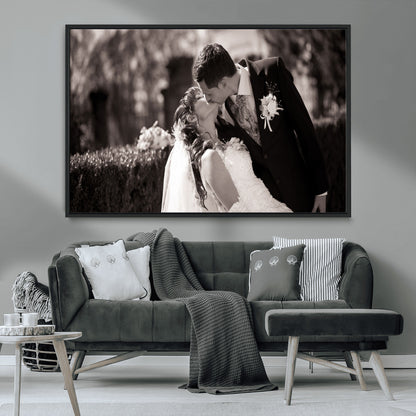 CSTM6030-MGV-CV-36X24-Custom Wedding Photo Print - Custom Wall Art Picture Print, Create Your Own Photo Canvas Print