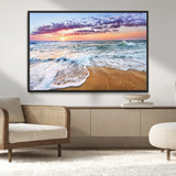 53006-MGV-CV-36X24-Ocean Beach Sunset Wall Art – Vibrant Seascape Canvas Print, Coastal Home Decor for Living Room, Bedroom, Office or Beach House