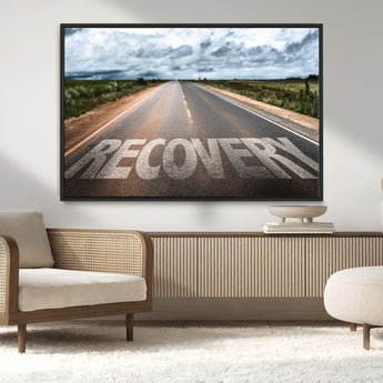 50743-MGV-CV-36X24-Healing Road Wall Art – Motivational Highway Canvas Print, Inspirational Journey Decor for Office, Gym or Living Room