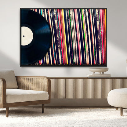 45029-MGV-CV-36X24-Misty Pine Forest Wall Art – Black and White Landscape Canvas Print, Foggy Trees Nature Photography, Modern Minimalist Decor for