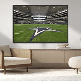 14834-MGV-CV-36X24-Dallas Att Stadium Wall Art Canvas Print, Framed Texas NFL Stadium Art Picture Print, American Football Stadium Perfect Sports