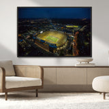 52519-MGV-CV-36X24-Michigan Football Stadium Wall Art Canvas Print, Framed Michigan Stadium Art Picture Print, Michigan Wolverines Field Perfect
