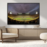 72404-MGV-CV-36X24-Michigan Wolverine Stadium Wall Art Canvas Print, Framed Michigan Stadium Art Picture Print, Football Stadium Perfect Sport Room