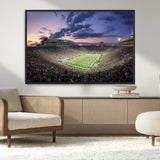 50825-MGV-CV-36X24-Notre Dame Stadium Wall Art Canvas Print, Framed Indiana Stadium Art Picture Print, Football Stadium Perfect Sports Room Decor