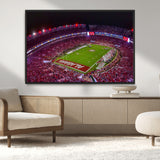 11343-MGV-CV-36X24-Bryant-Denny Stadium Wall Art – Panoramic Alabama Crimson Tide Football Field Canvas Print, Game Day Decor for Office, Man Cave or
