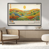 33864-MGV-CV-36X24-Pointillism Yayoi Wall Art Canvas Print, Framed Yayoi Kusama Art Picture Print, Yayoi Kusama Dot Perfect Abstract Nature Decor