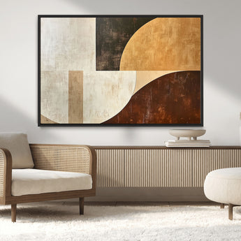 15030-MGV-CV-36X24-Wabi Sabi Wall Art Canvas Print, Framed Modern Abstract Art Picture Print, Minimalist Zen Perfect Minimalist Modern Decor Artwork