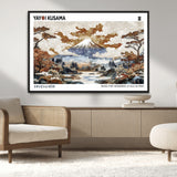 80111817-MGV-CV-36X24-Japanese Landscape Wall Art – Mount Fuji Autumn Canvas Print, Asian Inspired Nature Decor for Living Room, Bedroom, Office or