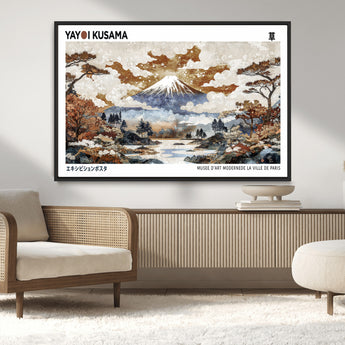 80111817-MGV-CV-36X24-Japanese Landscape Wall Art – Mount Fuji Autumn Canvas Print, Asian Inspired Nature Decor for Living Room, Bedroom, Office or