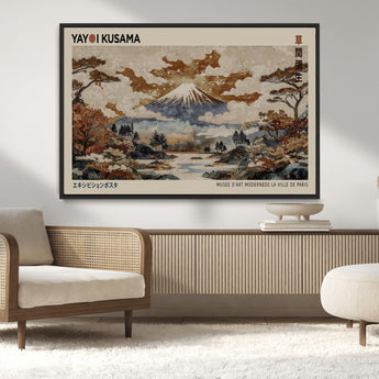 11778299-MGV-CV-36X24-Japanese Landscape Wall Art – Mount Fuji Canvas Print, Asian Inspired Nature Decor for Living Room, Bedroom, Office or Studio