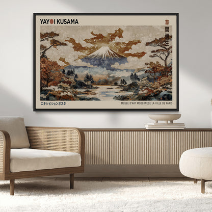 11778299-MGV-CV-36X24-Japanese Landscape Wall Art – Mount Fuji Canvas Print, Asian Inspired Nature Decor for Living Room, Bedroom, Office or Studio