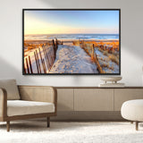 73351887-MGV-CV-36X24-Ocean Sunset Wall Art Wall Art Canvas Print, Framed Nautical Photography Art Picture Print, Summer Beach House Decor Perfect