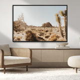 62783269-MGV-CV-36X24-Joshua Tree Wall Art – Desert Landscape Photography Canvas Print, Southwest Nature Artwork Rustic Home Decor for Living Room,