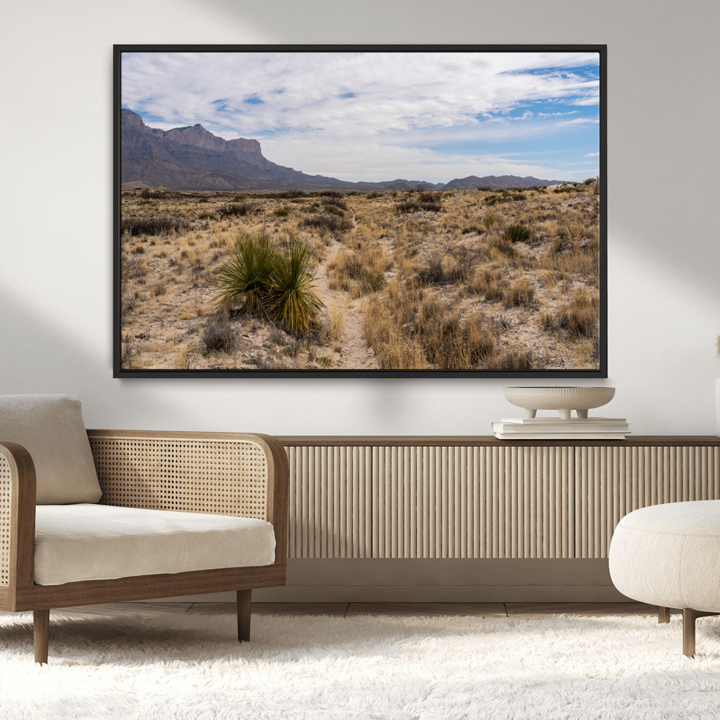 21606563-MGV-CV-36X24-Desert Mountain Wall Art – Southwest Landscape Photography Canvas Print, Rustic Nature Artwork Scenic Western Decor for Living