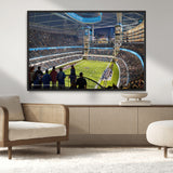 41816511-MGV-CV-36X24-Chicago Dome Stadium Wall Art – Futuristic Football Arena Canvas Print, Modern Sports Fan Decor for Man Cave, Office, Bar, or