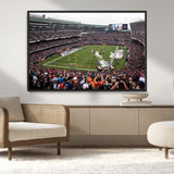 18347149-MGV-CV-36X24-Soldier Field Wall Art – Chicago Bears Football Stadium Canvas Print, Game Day Sports Decor for Man Cave, Bar, Office, or Living