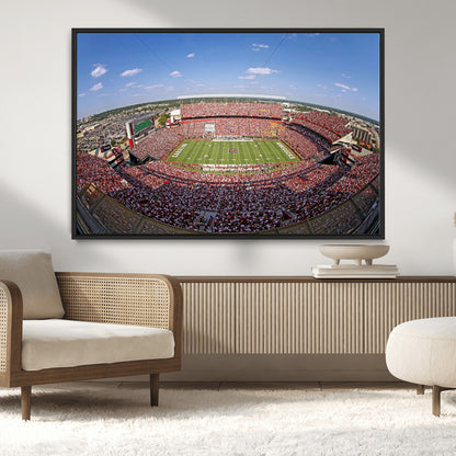 29492070-MGV-CV-36X24-William Brice Stadium Canvas Wall Art – Football Game, Stadium Crowd, Fans, Energy, Team Spirit, Daytime Outdoor Event Print for