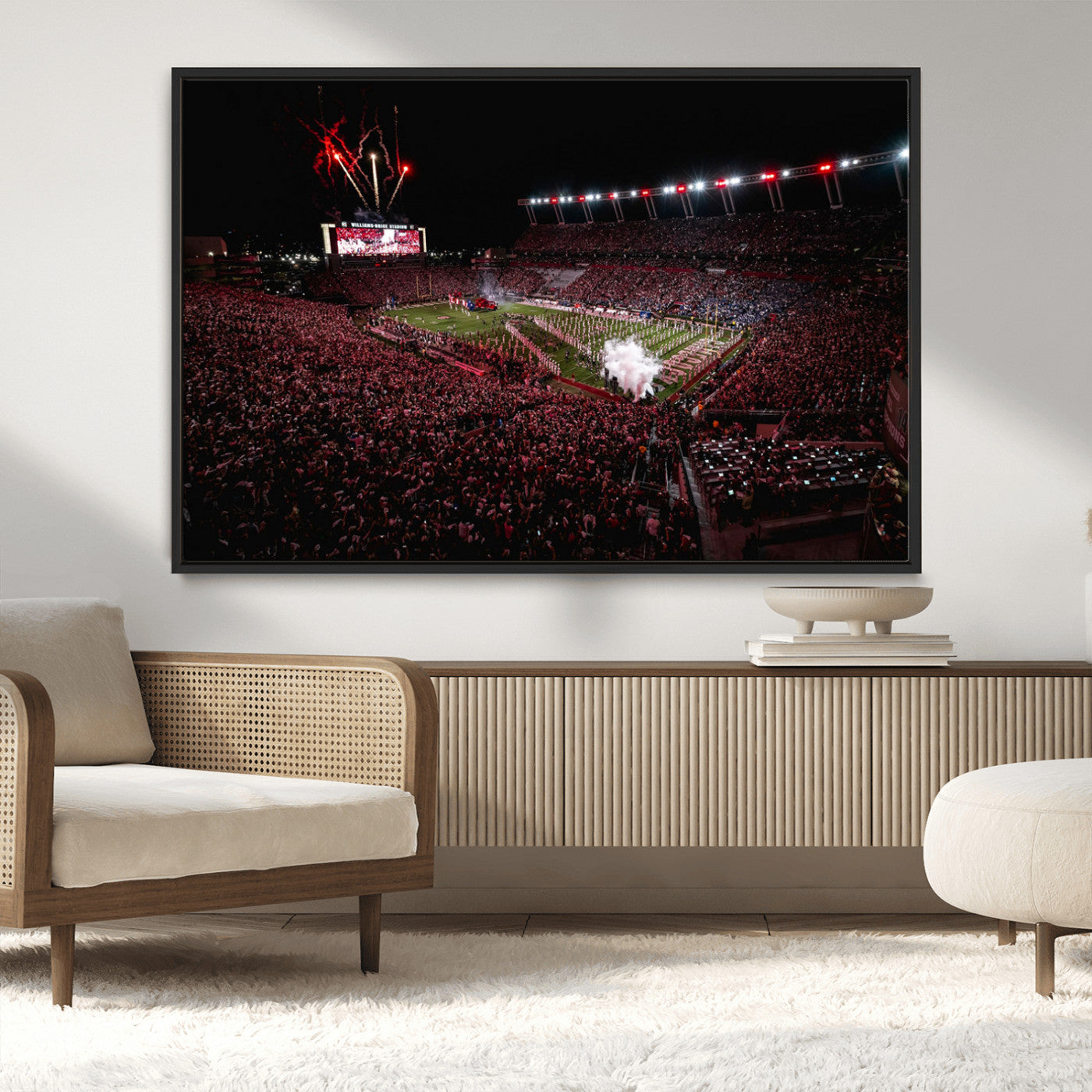 60690191-MGV-CV-36X24-William Brice Stadium Wall Art – Baseball Artwork Print for Game Room, Basement, Dorm or Office Wall Decor