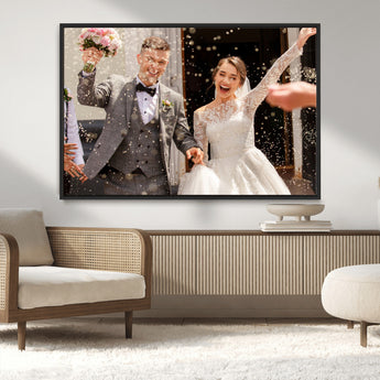 CSTM914-MGV-CV-36X24-Framed Create Your Canvas Print - Personalized Wall Art for Home Decor Wall Art Print, Create Your Own Photo Canvas Print