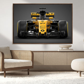 62882-MGV-CV-36X24-Renault F1 Racing Car Print - High-Performance Formula 1 Motorsport Wall Art, Perfect Gift for Racing Fans and Car Enthusiasts