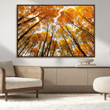 11823-MGV-CV-36X24-Golden Autumn Tree Canopy Wall Art – Stunning Fall Forest Leaves Print, Warm Seasonal Nature Decor for Home, Office or Cabin