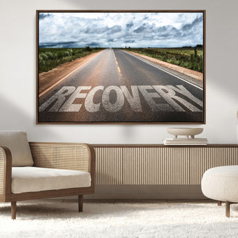 50743-MGV-CV-36X24-Healing Road Wall Art – Motivational Highway Canvas Print, Inspirational Journey Decor for Office, Gym or Living Room