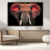 54719-MGV-CV-36X24-Elephant Wall Art – Majestic African Elephant Canvas Print, Wildlife Safari Animal Decor for Living Room, Bedroom, Office or Man