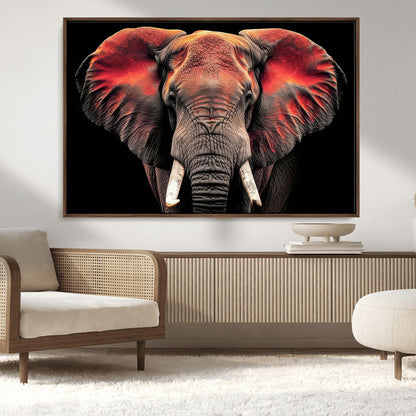 54719-MGV-CV-36X24-Elephant Wall Art – Majestic African Elephant Canvas Print, Wildlife Safari Animal Decor for Living Room, Bedroom, Office or Man