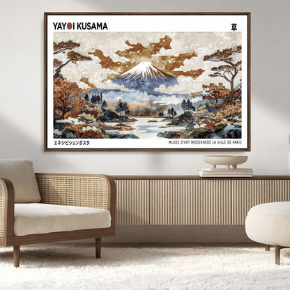 80111817-MGV-CV-36X24-Japanese Landscape Wall Art – Mount Fuji Autumn Canvas Print, Asian Inspired Nature Decor for Living Room, Bedroom, Office or