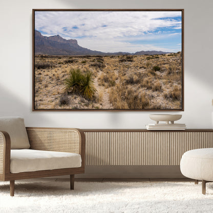 21606563-MGV-CV-36X24-Desert Mountain Wall Art – Southwest Landscape Photography Canvas Print, Rustic Nature Artwork Scenic Western Decor for Living