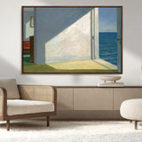 34188481-MGV-CV-36X24-Coastal Sunlight Wall Art – Minimalist Ocean View Canvas Print, Serene Beach House Inspired Decor for Bedroom, Living Room,