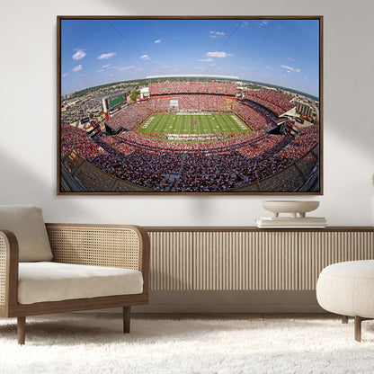 29492070-MGV-CV-36X24-William Brice Stadium Canvas Wall Art – Football Game, Stadium Crowd, Fans, Energy, Team Spirit, Daytime Outdoor Event Print for