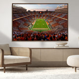 37160229-MGV-CV-36X24-Tennessee Volunteers Wall Art – Neyland Stadium Sunset Checkerboard Game Canvas Print, Vols Football Panorama Sports Decor