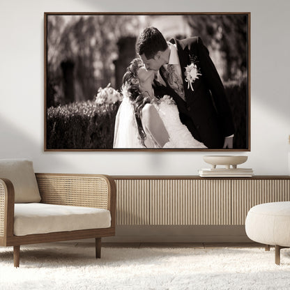 CSTM6030-MGV-CV-36X24-Custom Wedding Photo Print - Custom Wall Art Picture Print, Create Your Own Photo Canvas Print