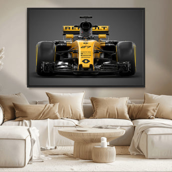 62882-MGV-CV-36X24-Renault F1 Racing Car Print - High-Performance Formula 1 Motorsport Wall Art, Perfect Gift for Racing Fans and Car Enthusiasts