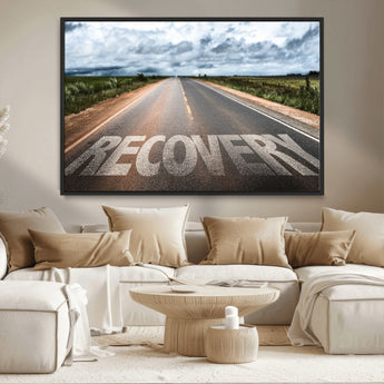 50743-MGV-CV-36X24-Healing Road Wall Art – Motivational Highway Canvas Print, Inspirational Journey Decor for Office, Gym or Living Room