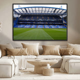 59508-MGV-CV-36X24-Chelsea Stadium Wall Art – Stamford Bridge Football Arena Canvas Print, Iconic Soccer Artwork for Living Room, Office, Game Room