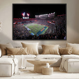 46899-MGV-CV-36X24-Ben Hill Griffin Stadium Wall Art Canvas Print, Framed Football Stadium Art Picture Print, Florida Football Stadium Perfect Sport