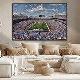 76491-MGV-CV-36X24-Buffalo Bills Stadium Wall Art Canvas Print, Framed Bills Stadium Art Picture Print, Highmark Stadium Perfect Sport Room Decor