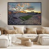 38807-MGV-CV-36X24-Beaver Stadium Wall Art Canvas Print, Framed Beaver Stadium Field Art Picture Print, Football Stadium Perfect Sport Room Decor