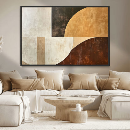 15030-MGV-CV-36X24-Wabi Sabi Wall Art Canvas Print, Framed Modern Abstract Art Picture Print, Minimalist Zen Perfect Minimalist Modern Decor Artwork